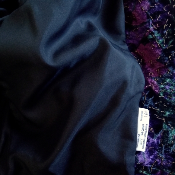 Principles Floral Velvet Short Jacket 14 - Picture 6 of 7